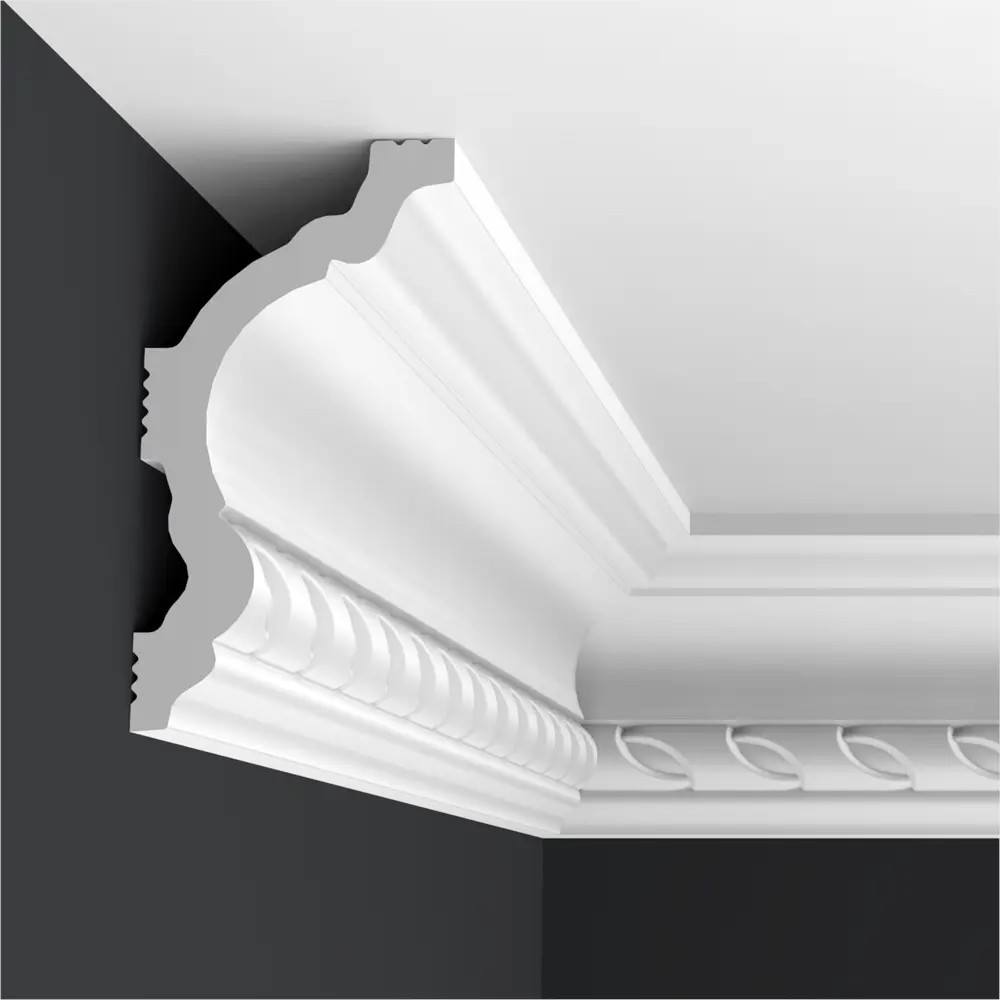 Плинтус потолочный полистирол ударопрочный Format 09001D белый 42x80x2000 мм STLM-2007309