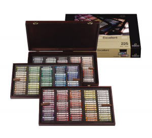 31814225 Набор пастели Rembrandt Максимальный 225цв деревянный короб Основные цвета Royal Talens