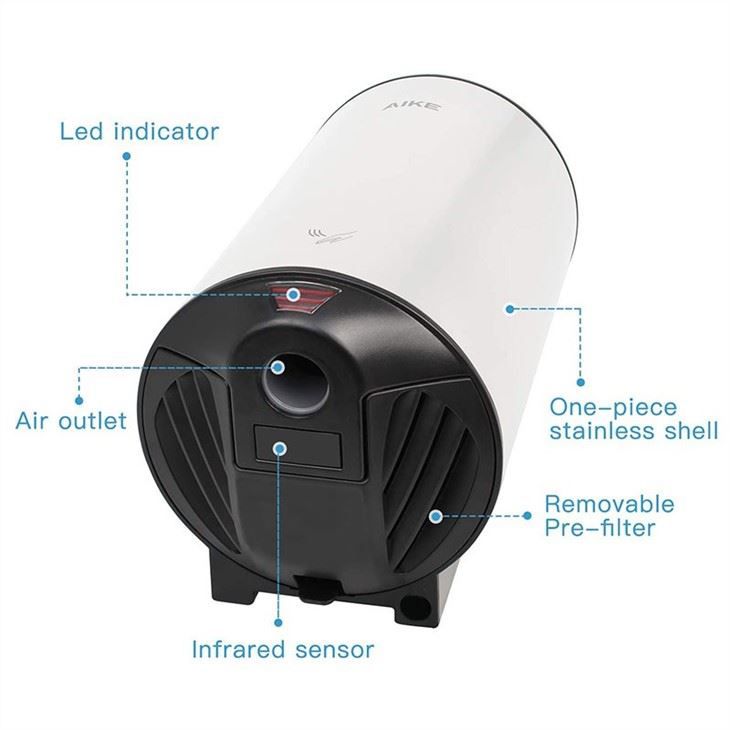 Сушилка для рук из нержавеющей стали AIKE AK2805_944  - Вид №3