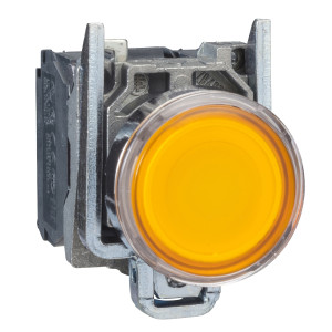 XB4BW35B5 Кнопка Harmony 22 мм, 24В, IP66, Оранжевый Schneider Electric Кнопки и лампочки