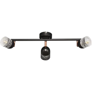 Спот поворотный светодиодный Quer L1171-3, 5 м², тёплый белый свет, цвет чёрный 82140735 STLM-2086899