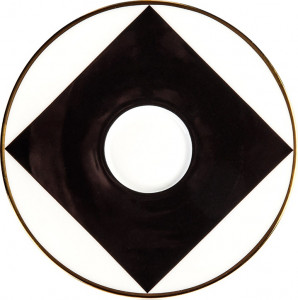 10582776 Sieger by Furstenberg Чашка кофейная цилиндр. с блюдцем Sieger by Furstenberg "Мой фарфор! Золотой дворец" 200мл Фарфор