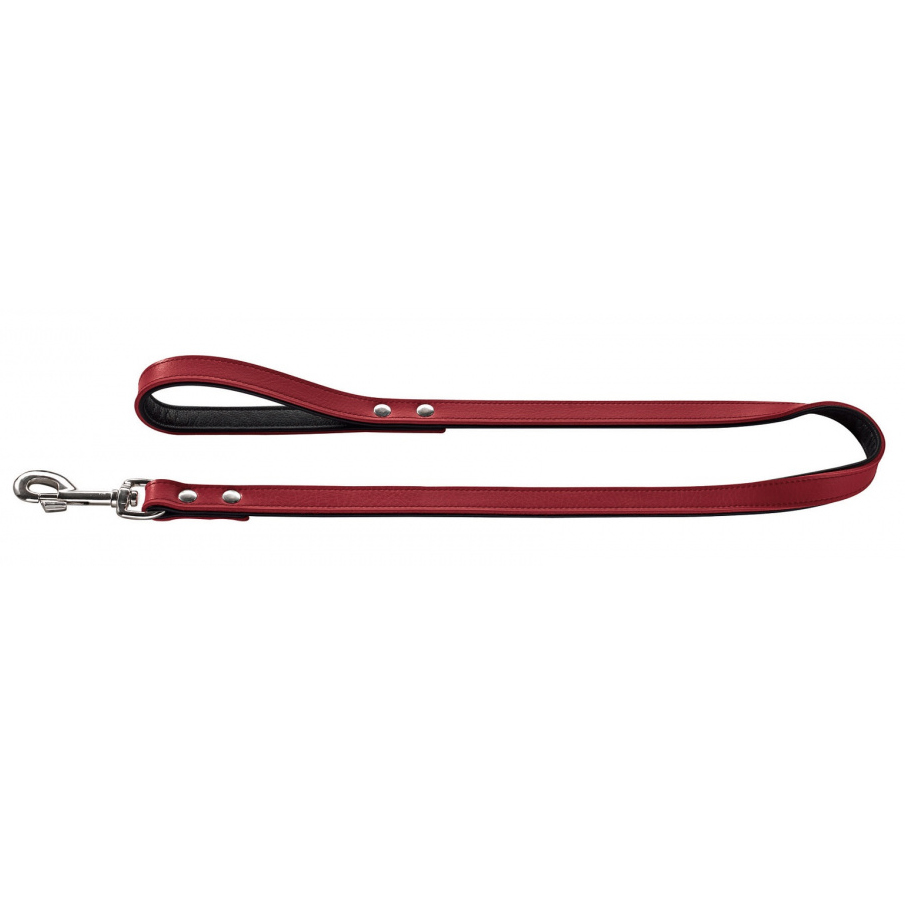 ПР0046582 Поводок для собак Basic 18/100 кожа красный HUNTER 