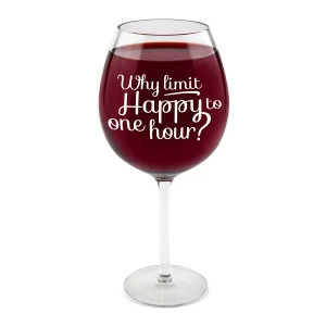 Бокал для вина 750 мл happy hour BIGMOUTH ДИЗАЙНЕРСКИЕ 00-3862990 Прозрачный