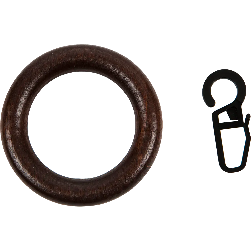 Santreyd: Деревянные кольца с крючками венге для карнизов 13469131 STLM-0818547