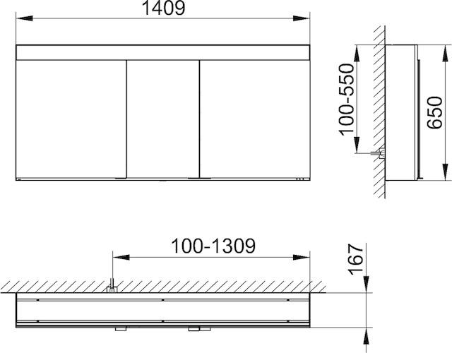 21533171301 Зеркальный шкаф KEUCO Edition 400 - Вид №2