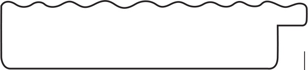 BY 6037 Зеркало напольное в багетной раме - красная волна 89 mm EVOFORM Definite floor - Вид №4