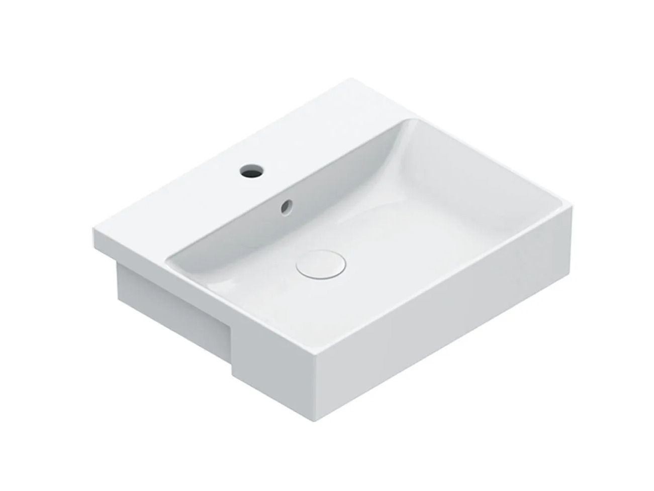 Прямоугольный одношаговый умывальник CERAMICA CATALANO ноль ARCH-00119036