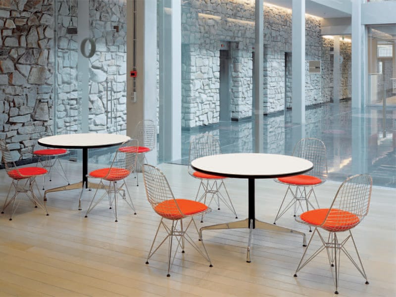 Круглый стол из меламина со спицами VITRA CONTRACT TABLE ROUND ARCH-00011670 - Вид №1