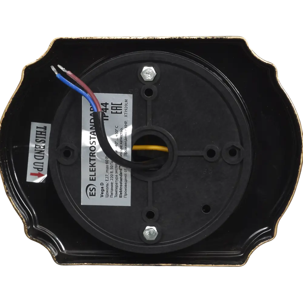 Настенный светильник уличный Elektrostandard "Vega" 1xE27х60 Вт, цвет чернёное золото, IP44 13986235 STLM-2181090  - Вид №4