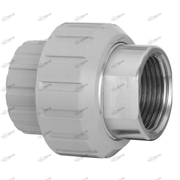 SANIT 842750210223323 Адаптер союз ПВХ-С из нержавеющей стали с zylindischem трубной резьбой R 