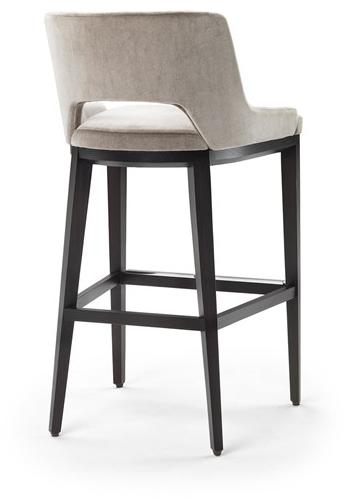 Marelli Барный стул из ткани в современном стиле со спинкой и подставкой для ног Grace sun-id-1468847 - Вид №1