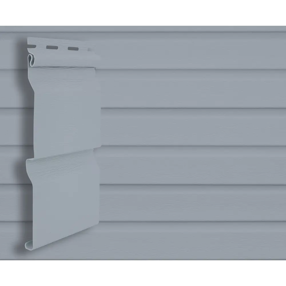 Сайдинг ПВХ брус 2700х203 мм серый 0.55 м² FINEBER STLM-2023663