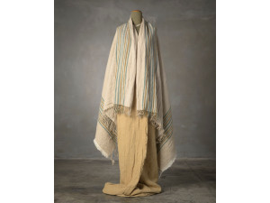 Джутовый и хлопковый плед