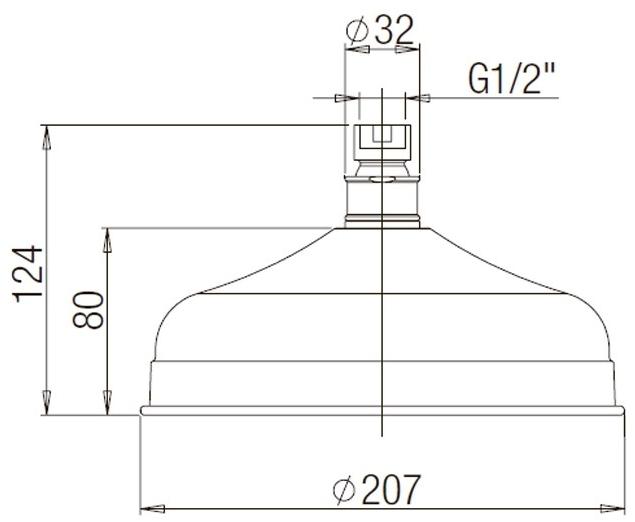 Paini - 50CR759ANT рассеиватель для верхнего душа  - Вид №1