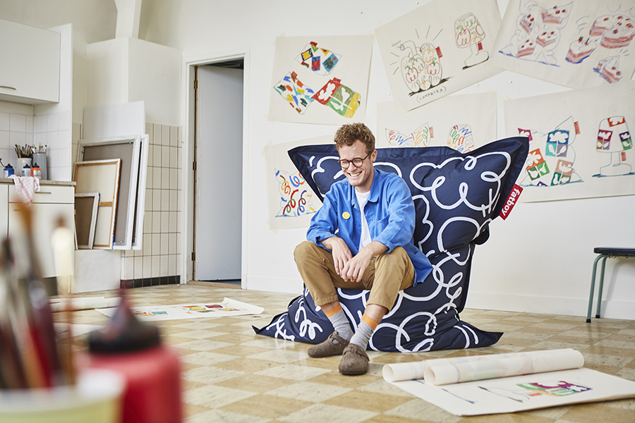 Кресло-мешок Fatboy the original x  jordy blue 103148 - Вид №1