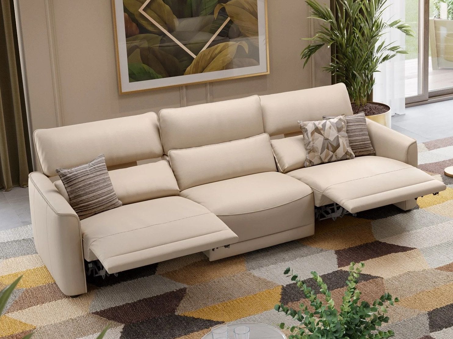 3-местный кожаный диван Sofanella GALA XXL ARCH-00129563 - Вид №3