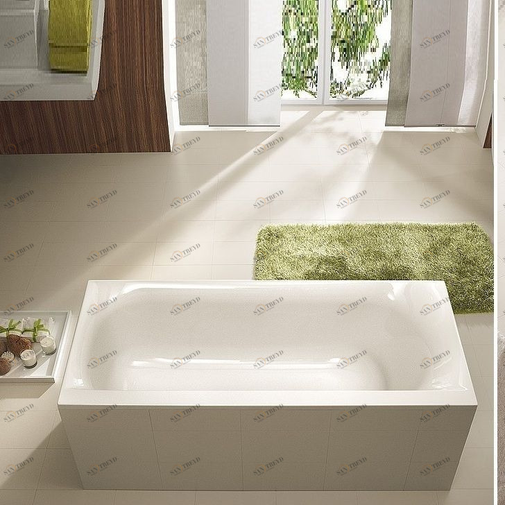 Ванна THASOS 180 см с аэромассажем Deluxe HOESCH 3741