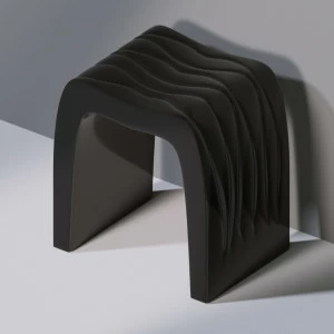 Стул для ванной C100 WAVES SEAT черный