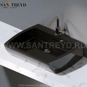 L282.104 Накладная раковина на столешницу  овальная A. e T. Italia SQUARE