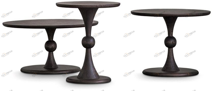 Bodema Круглый лакированный журнальный столик  Cle001/cle002/cle003 