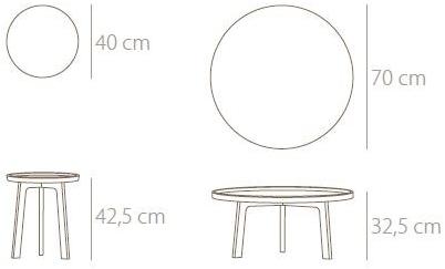 Punt Журнальный столик из дуба низкий Breda sun-id-1441536 - Вид №6