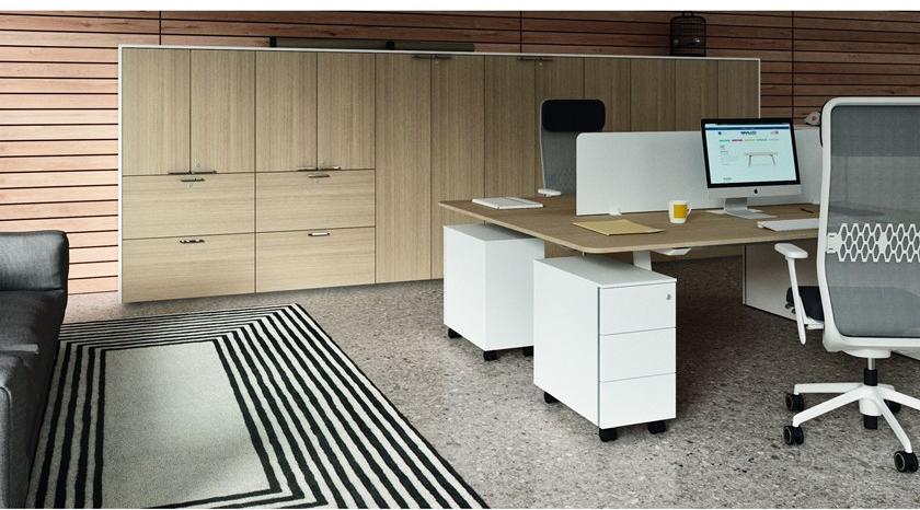 Bralco Офисный шкаф из дуба с распашными дверцами с замком Aba sun-id-1424056 - Вид №1