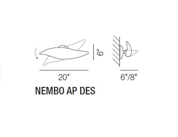 Vistosi Nembo AP G bco / APNEMBOBC настенный 54481 - Вид №1