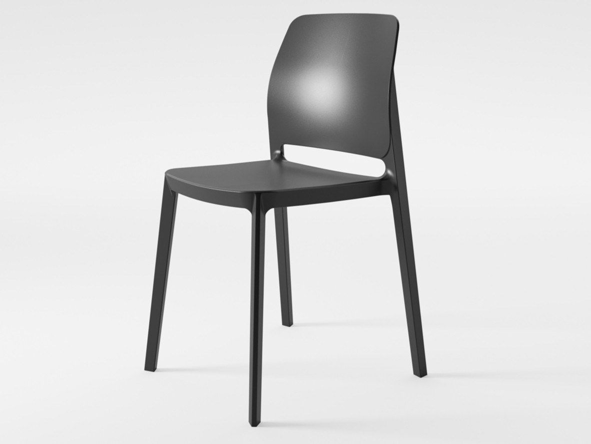 Штабелируемый садовый стул из инженерного пластика Pointhouse T!PA ARCH-00058384 - Вид №1