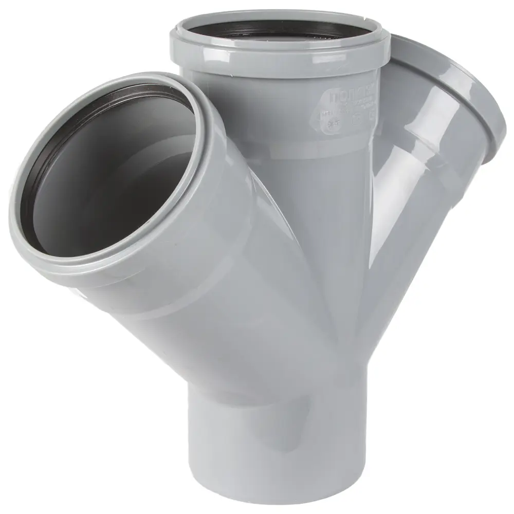 Крестовина канализационная Политэк 110 мм для разветвления труб 11738991 STLM-0001465