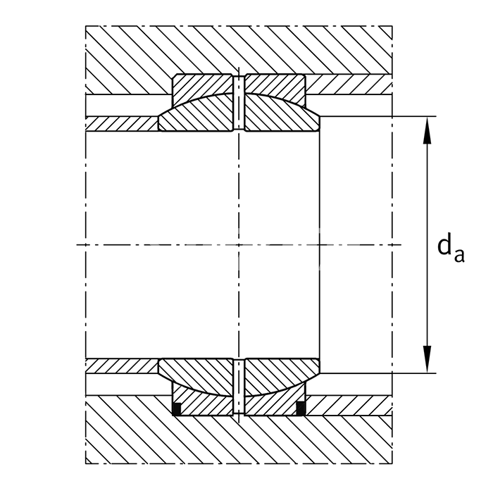 IS1839 Подшипник GEEM50 ES-2RS ISKRA  - Вид №2