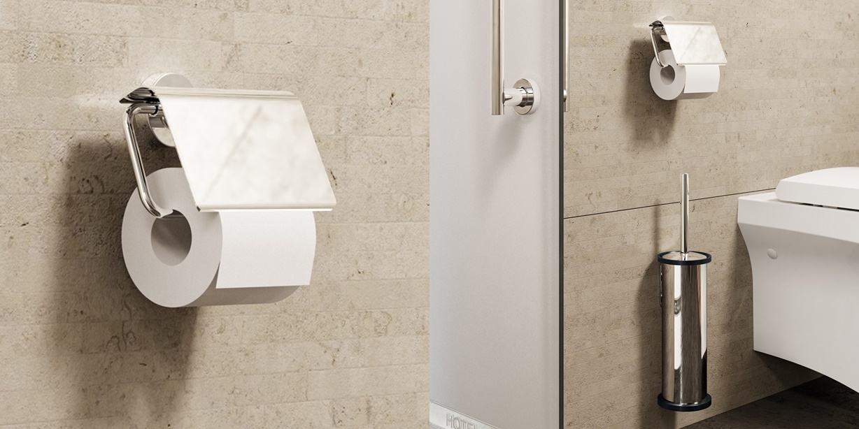 Sonia Держатель для туалетной бумаги настенный Tecno Project Хром 116966 - Вид №1