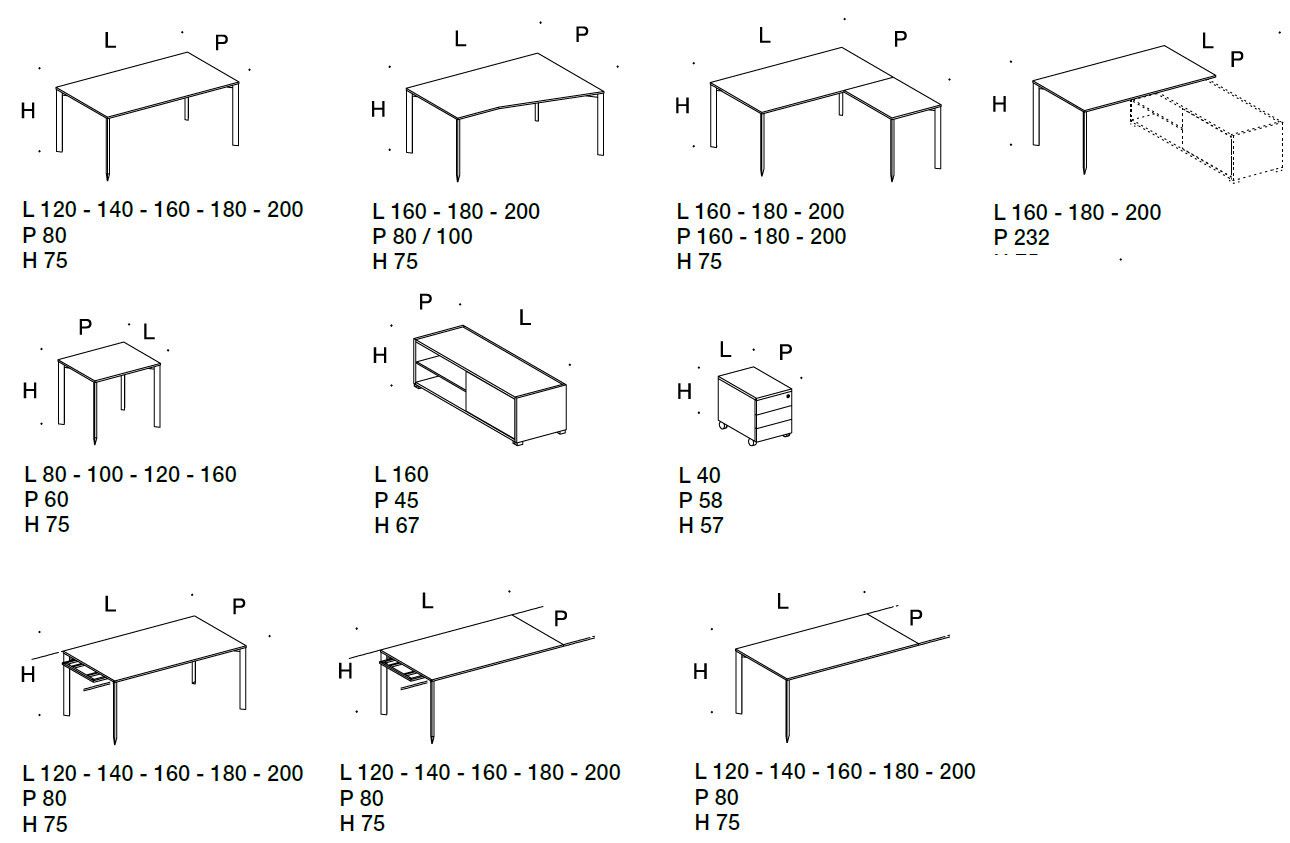 Прямоугольный стол со встроенной полкой Citterio осколок ARCH-00061726 - Вид №2