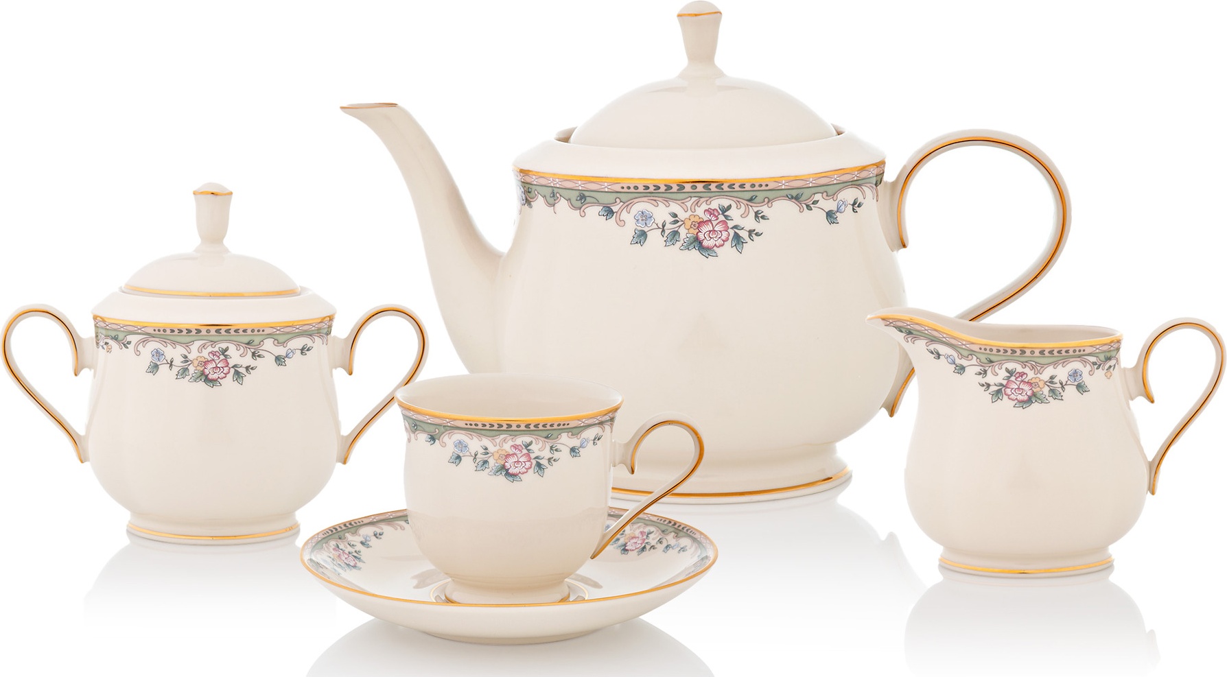 10672777 Lenox Сервиз чайный Lenox Весенняя аллея на 6 персон 15 предметов, фарфор Фарфор 