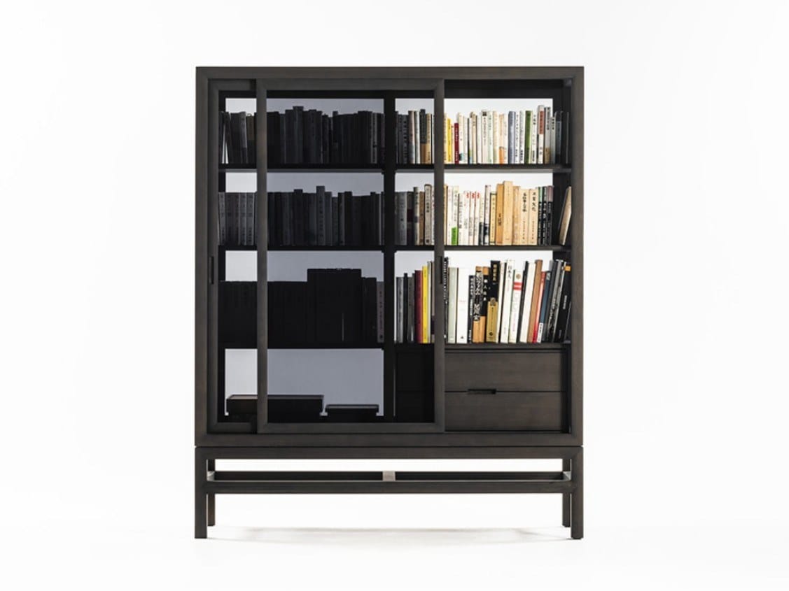 Деревянный и стеклянный шкаф с раздвижными дверями DE PADOVA Silent ARCH-00022916 - Вид №5