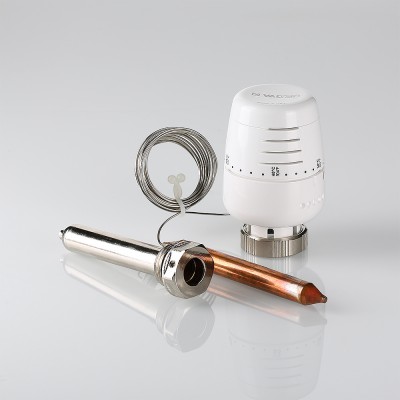 VT.5011.0.0 Термостатическая головка с выносным погружным датчиком Valtec 20-60 °С, 2 м  - Вид №1