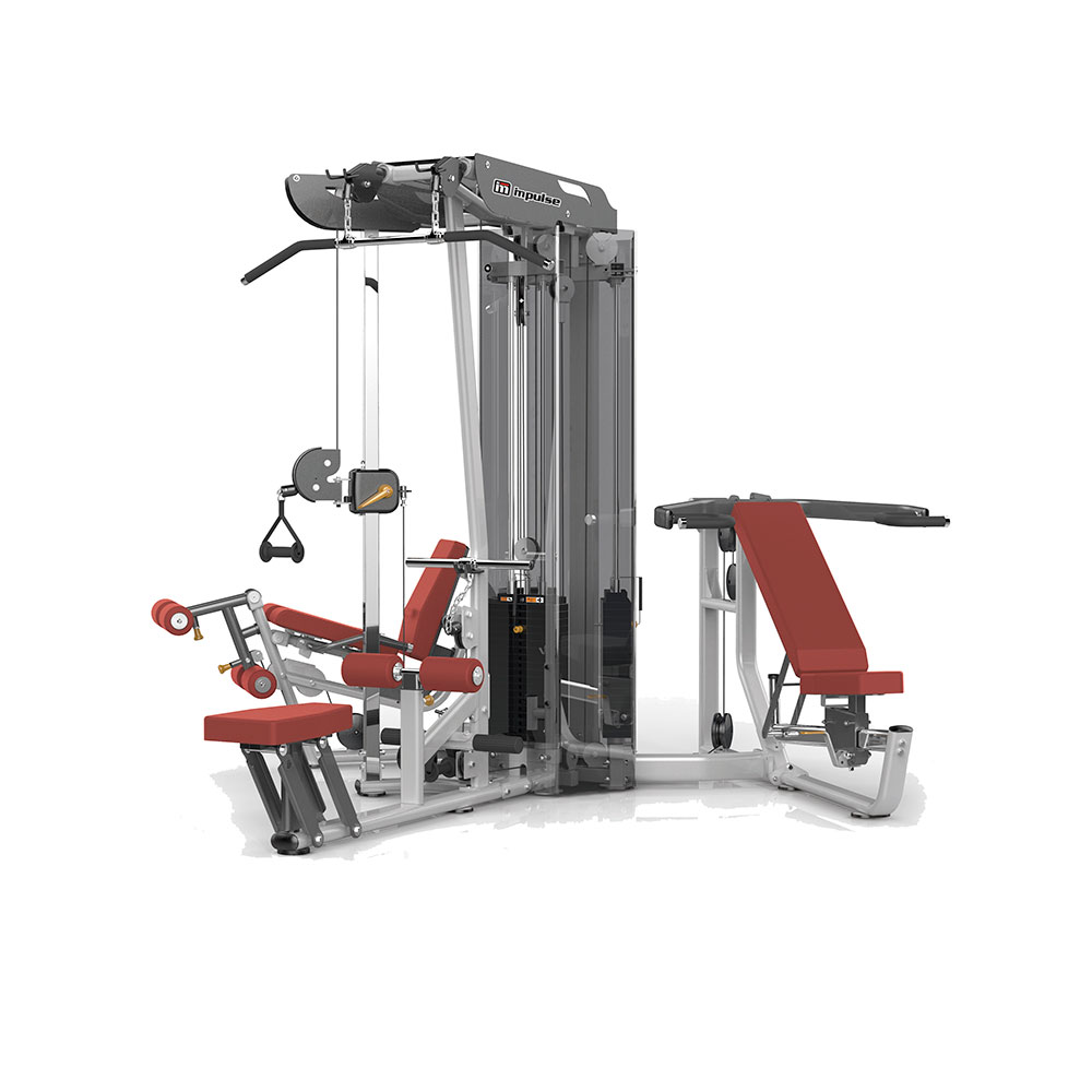 ES3000+ES3000OPT Aerofit es3000+es3000opt 3-х стековая мультистанция с тяговой колонной AeroFIT 