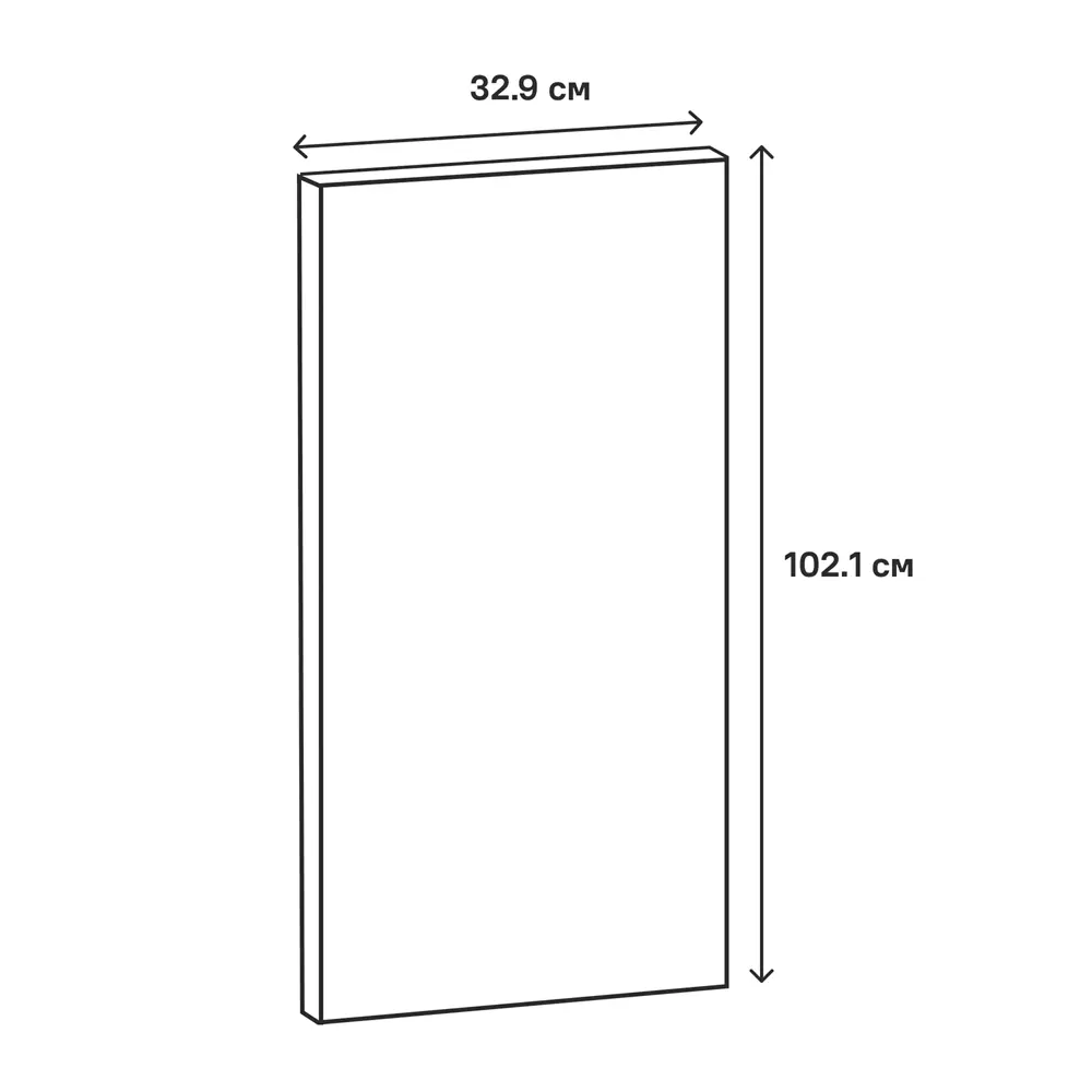 Фасад кухонный Delinia ID Ньюпорт белый матовый 32.9×102.1 см 82010392 STLM-0017283 - Вид №16