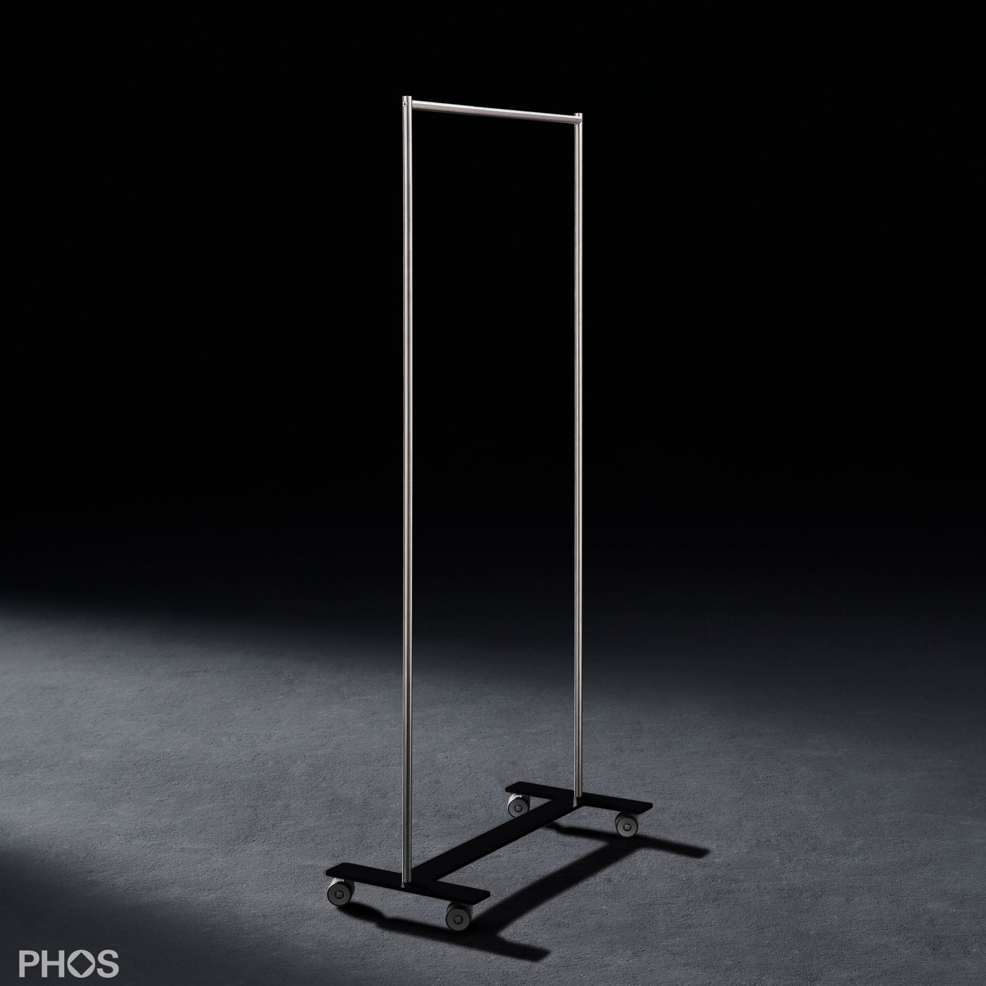 GWT1-BPS Шкаф на колесах с платяной штангой, основание: черное. PHOS  - Вид №1