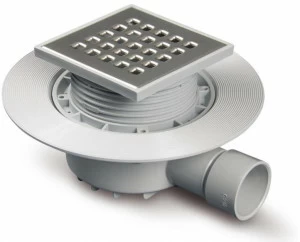 Redi Сифон с решеткой из нержавеющей стали для напольного душа 100 Nicoll Ni13802