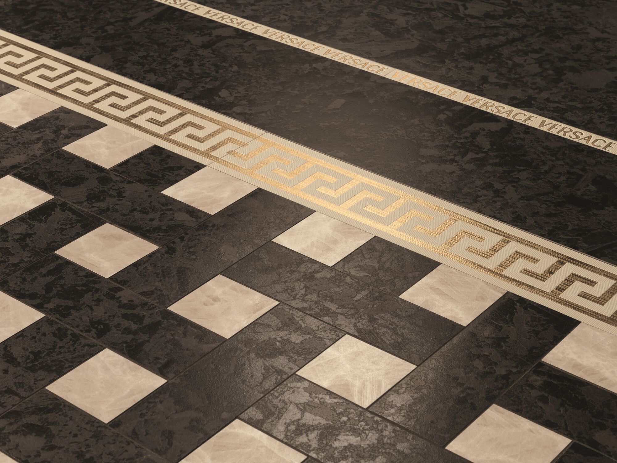 Мозаика из керамогранита Versace Ceramics метеорит ARCH-00126906 - Вид №1