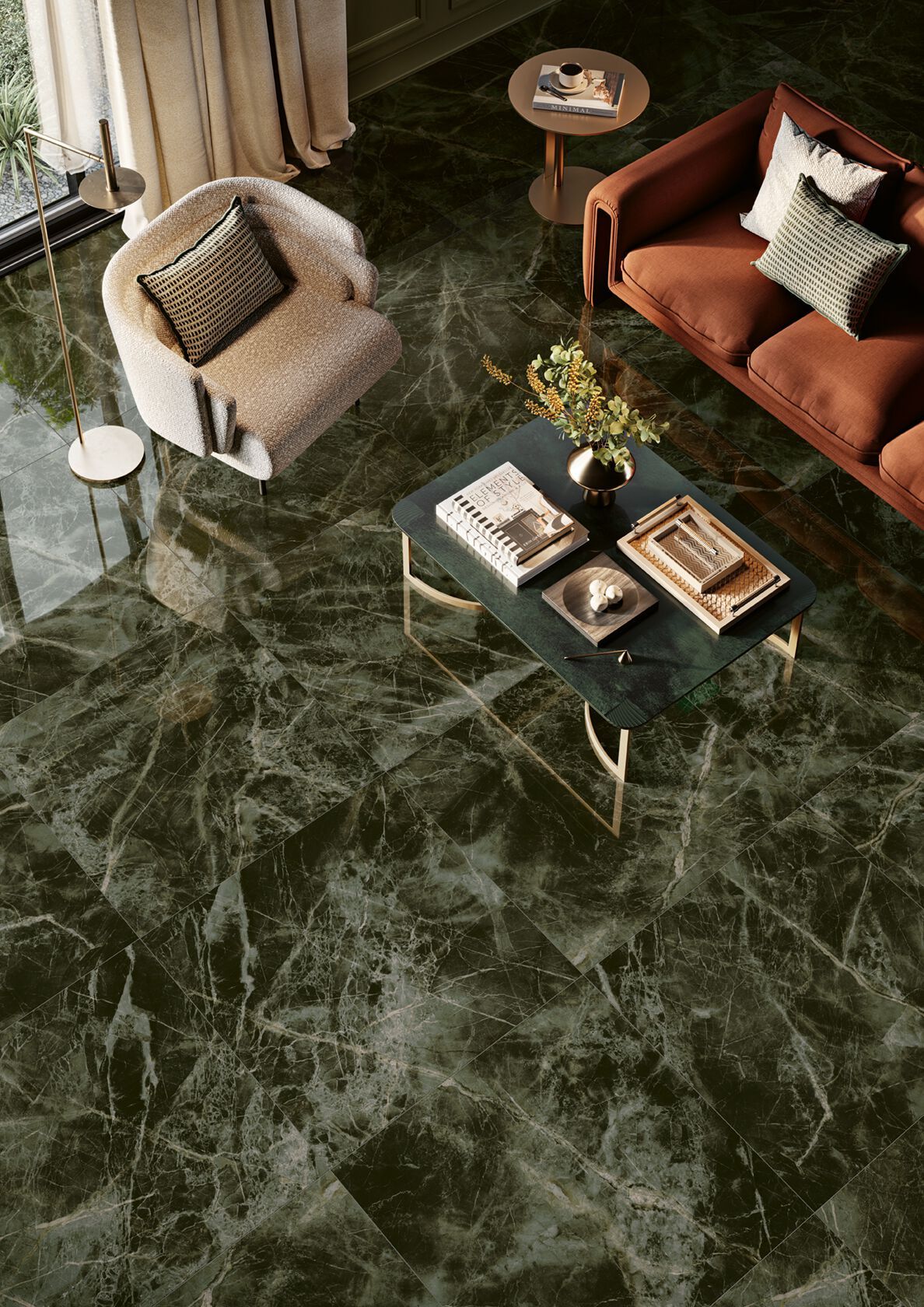 Пол / керамогранит с мраморным эффектом Love Tiles ARCH-00042563 - Вид №1