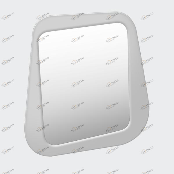 Зеркало настенное малое крашеное светло-серое Woodi WOODI ДИЗАЙНЕРСКИЕ 00-3966370 Серый 