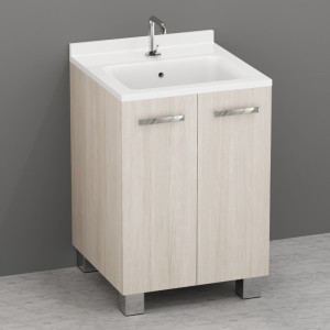 9165k6 Aquadom мебель в комплекте с умывальником 60x60 с сифоном 60 см цвет Светлый дуб Kerasan Aquadom Италия