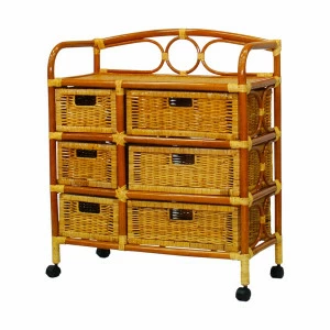 Комод с ящиками плетеный из ротанга бежевый Rider ЭКО ДИЗАЙН ПЛЕТЕНАЯ 009641 Бежевый