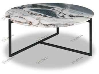 BAXTER Круглый журнальный столик из мрамора Icaro sun-id-1498549