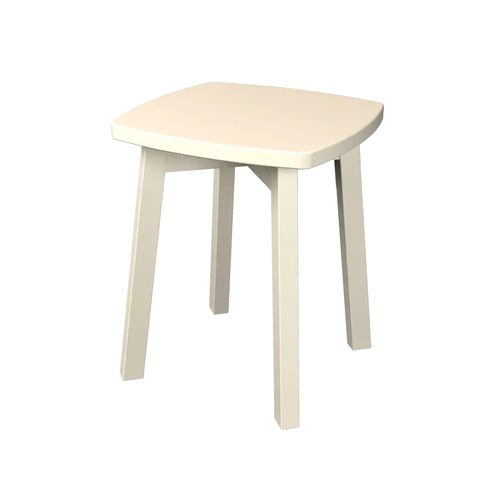 Каркас для табурета Гавр Delinia 33x33x41.5 см 42 см дерево цвет слоновая кость STLM-2002580 - Вид №4