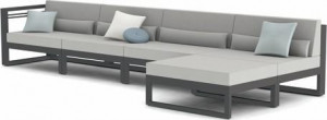 MNST480 Concept 4 лава черный текстиль справа Manutti Fuse
