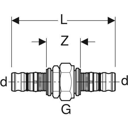 607.571.00.5 Резьбовое соединение Geberit Mepla Geberit  - Вид №2