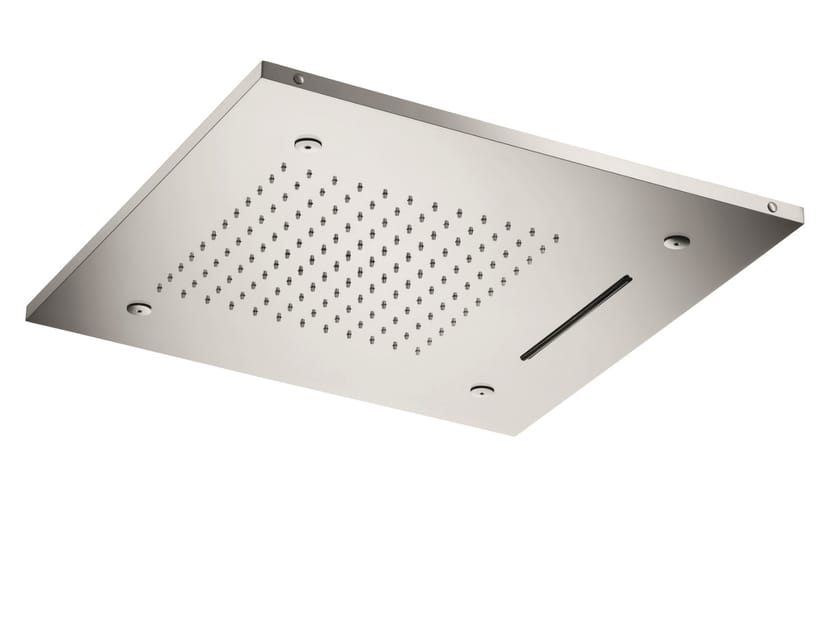 Квадратная потолочная душевая головка из нержавеющей стали с освещением CRISTINA Rubinetterie насадки для душа с освещением-Inox collection ARCH-00058635